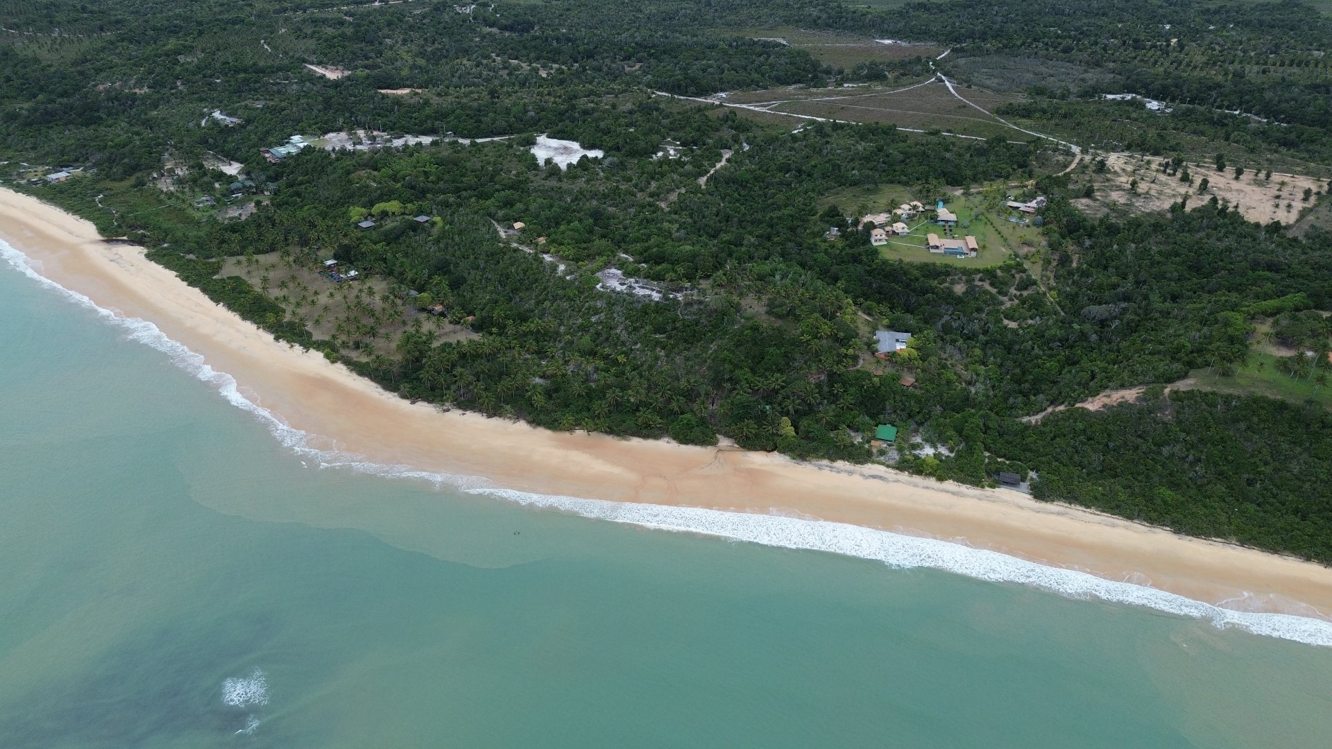Vista da Praia do Satu em Caraíva