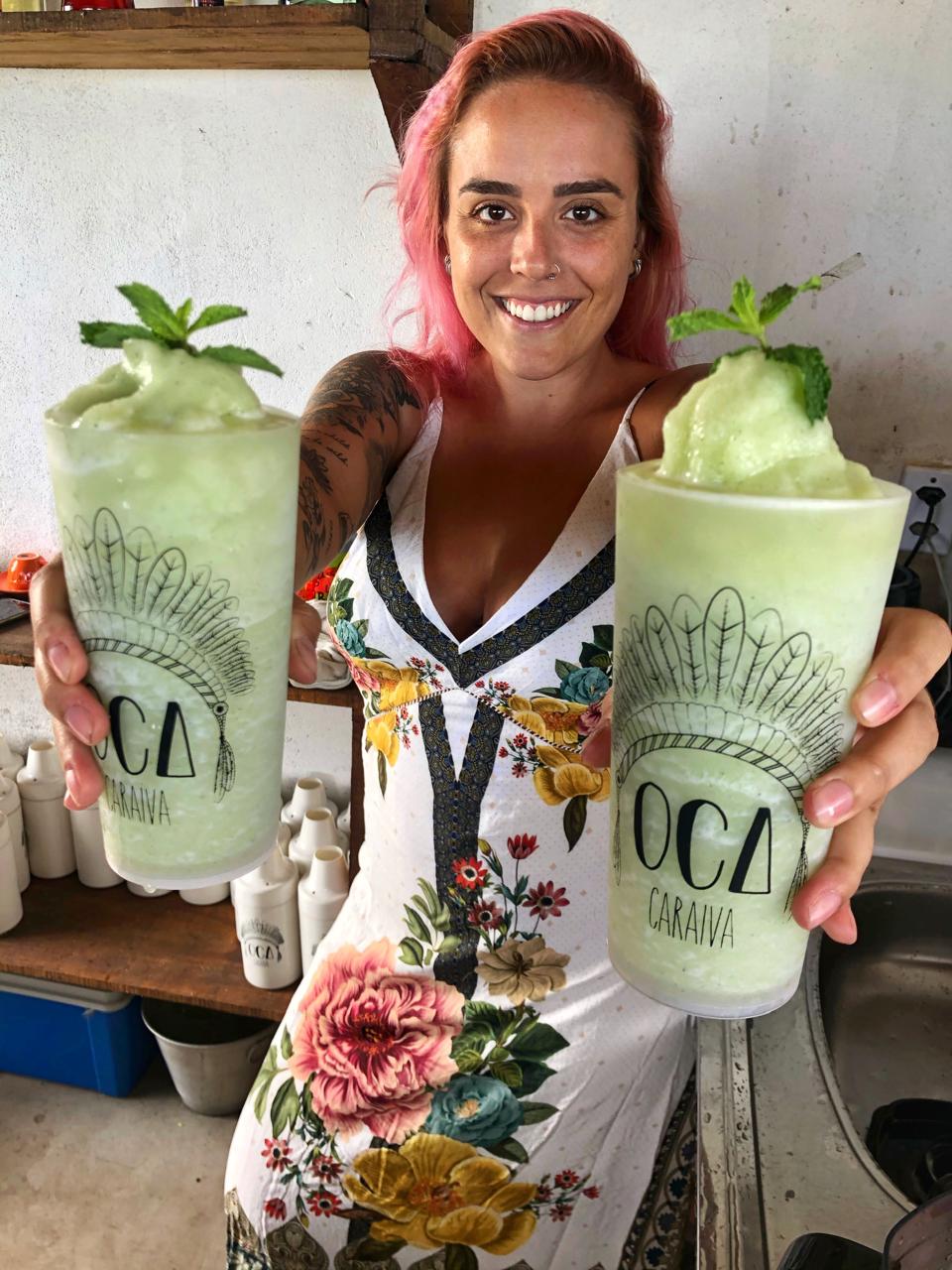 Michelle na OCA Caraíva