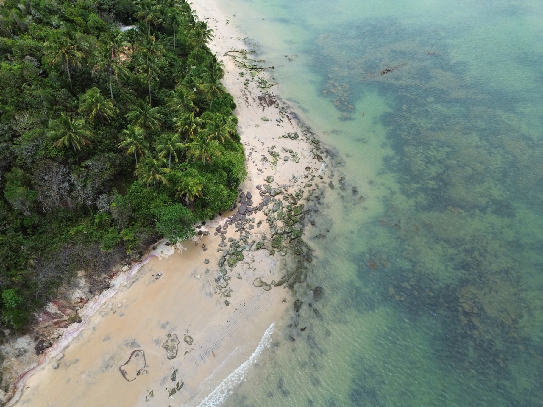 Vista da Praia do Satu em Caraíva
